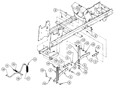 Part Location Diagram of 603-0058-0716 MTD Bracket assy cu
